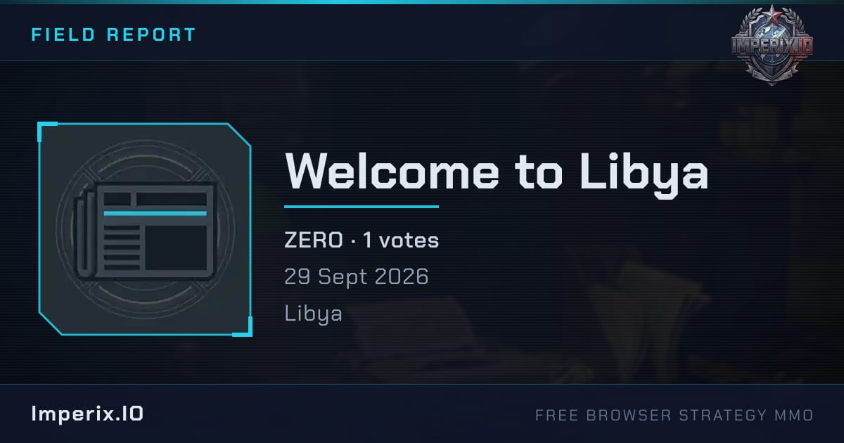Welcome to Libya - Imperix