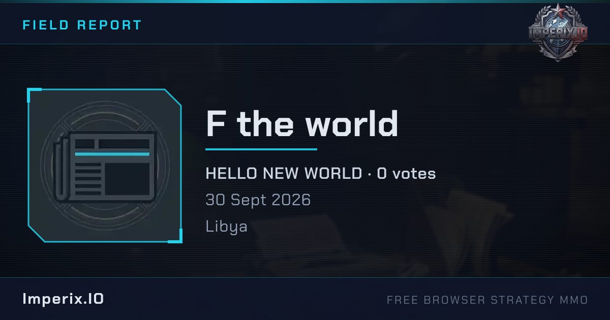 F the world - Imperix