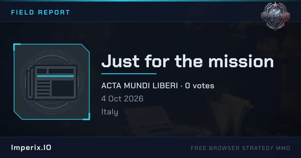 Just for the mission - Imperix