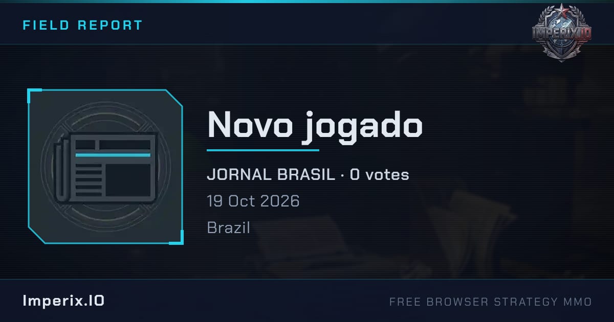 Novo jogado - Imperix