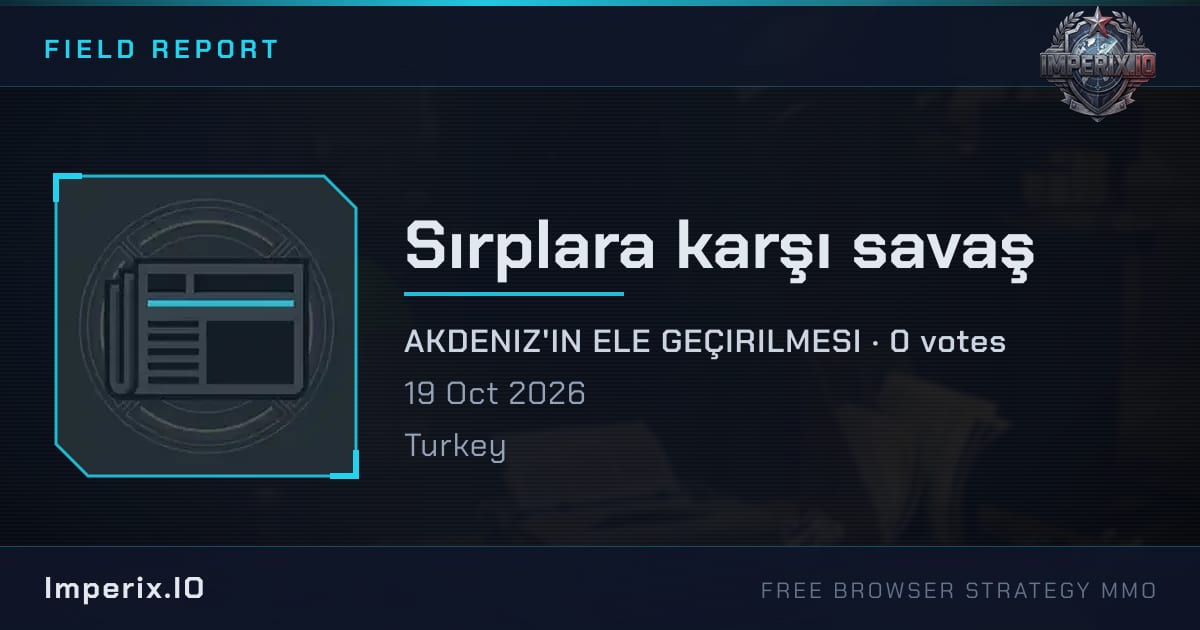 Sırplara karşı savaş - Imperix