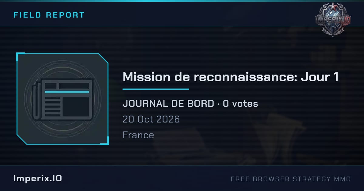 Mission de reconnaissance: Jour 1 - Imperix