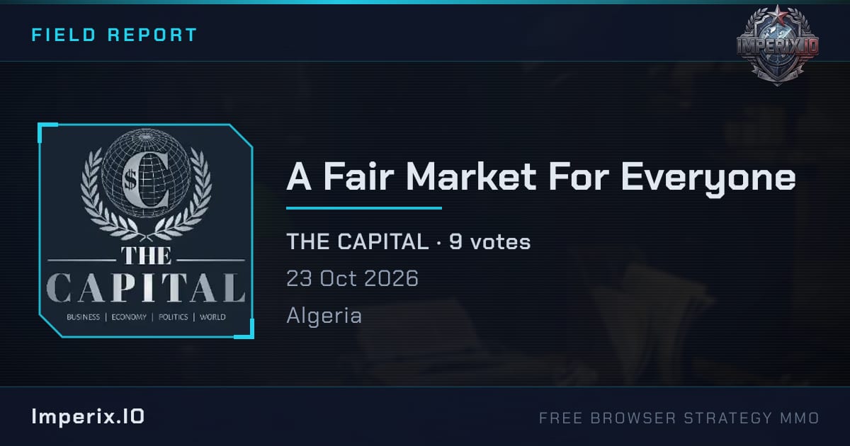 A Fair Market For Everyone - Imperix