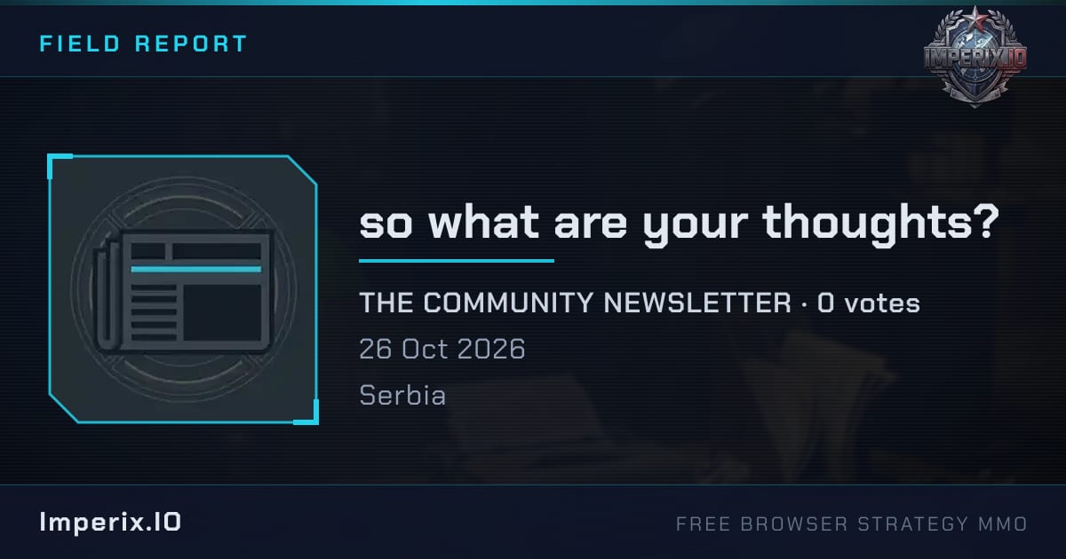 so what are your thoughts? - Imperix