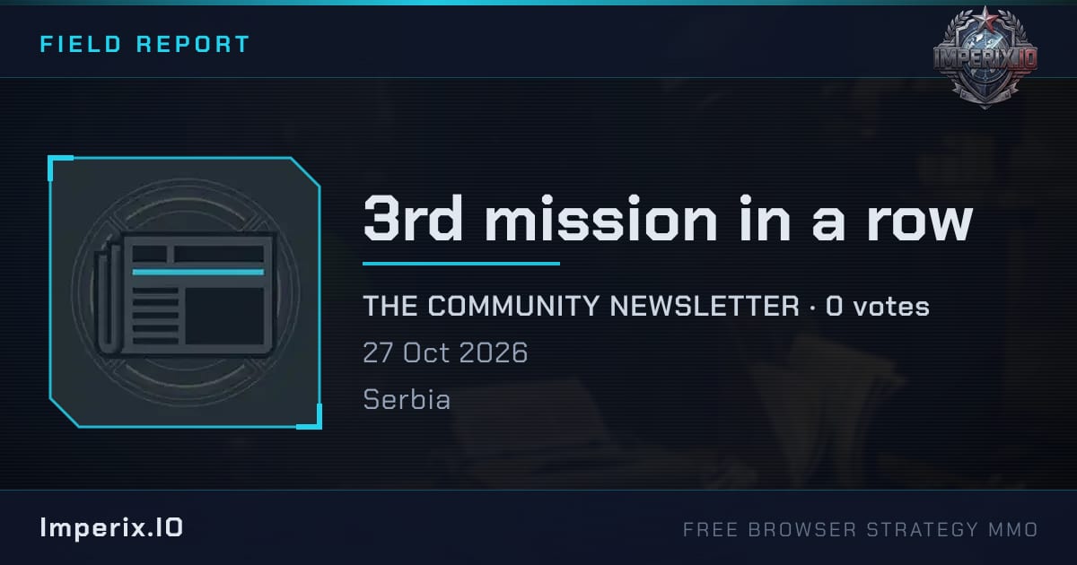 3rd mission in a row - Imperix