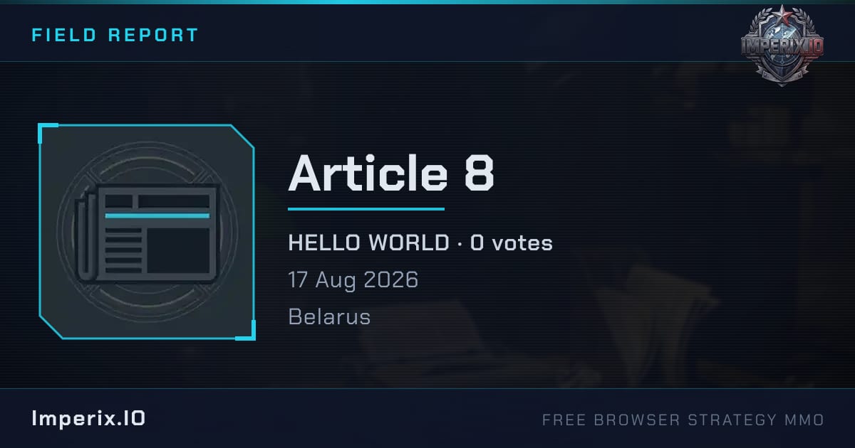 Article 8 - Imperix