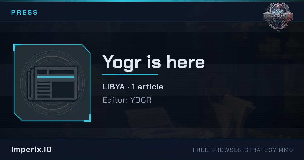 Yogr is here - Imperix